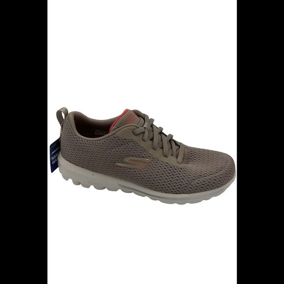 Skechers Shoes - Skechers GOwalk Vegan Washable Bungee Sneakers Fun Journey Taupe - Medium